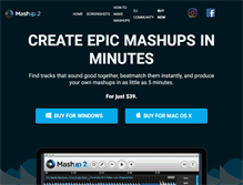 Tablet Screenshot of mashup.mixedinkey.com